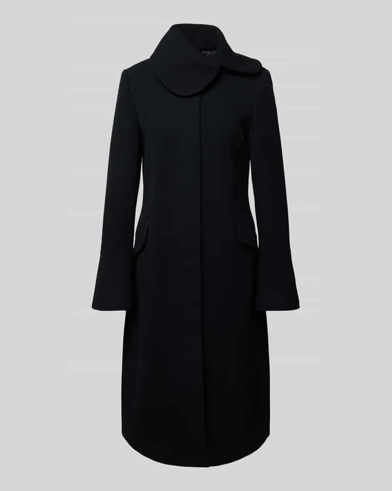 Emporio Armani Mantel mit Stehkragen Black