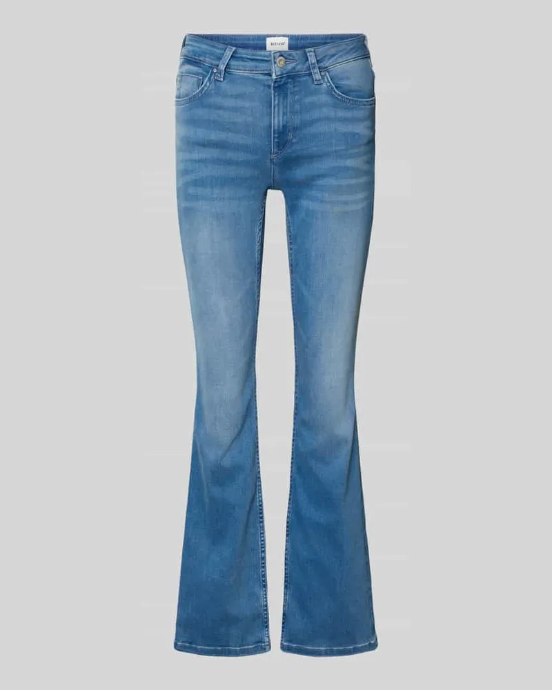 Mustang Flared Jeans mit 5-Pocket-Design Blau