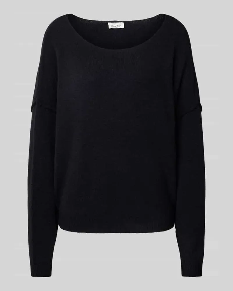 American Vintage Oversized Strickpullover mit Rundhalsausschnitt Modell 'DAMSVILLE Black