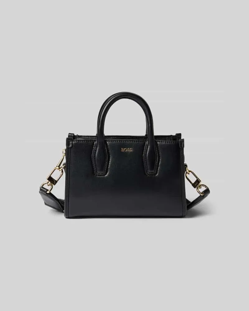 HUGO BOSS Umhängetasche mit Label-Detail Modell 'Sandy SM Tote Black
