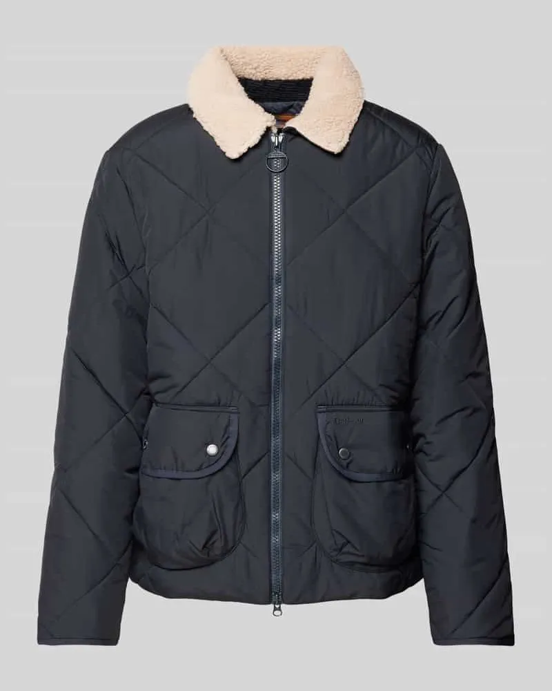 Barbour Steppjacke mit Umlegekragen Modell 'ANGLER Marine