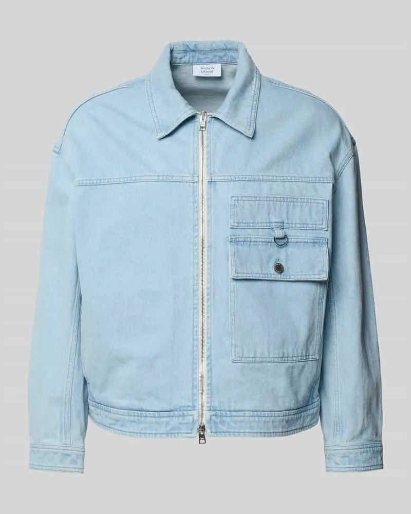 Kitsuné Jeansjacke aus reiner Baumwolle Jeansblau