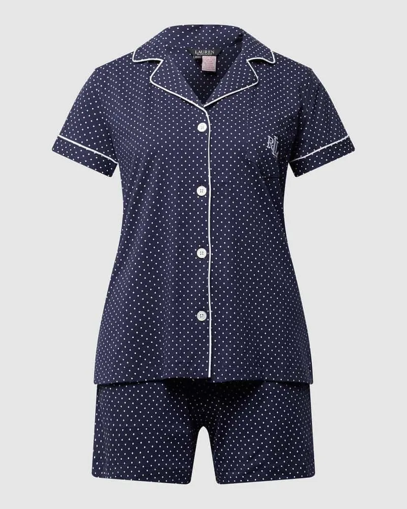 Ralph Lauren Pyjama aus Baumwolle Dunkelblau