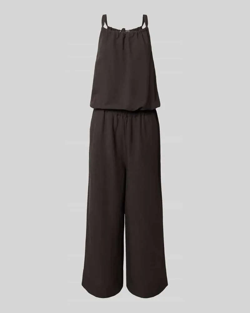 someday. Jumpsuit mit rückseitiger Schnürung Modell 'Cisea Dunkelbraun