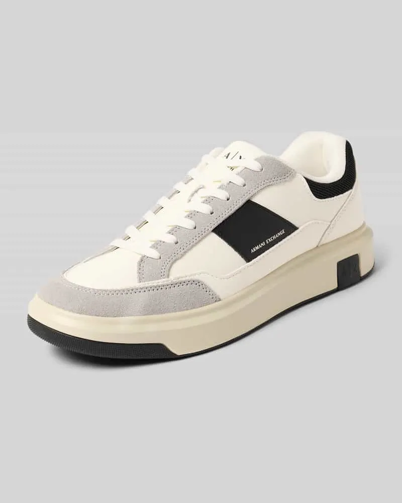 Armani Exchange Sneaker mit Label-Details Weiss