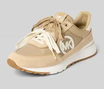 Sneaker aus Leder-Mix mit Logo-Detail Modell 'Nova