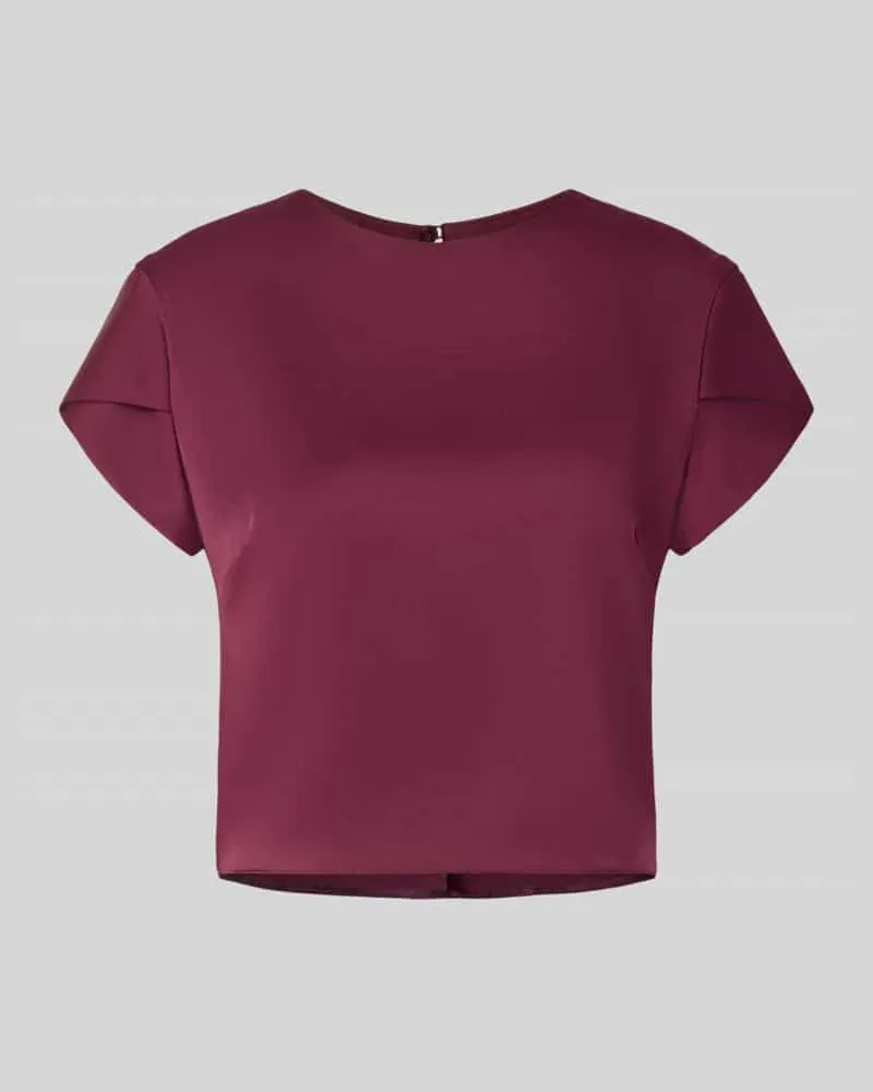 Rinascimento Bluse aus Satin Bordeaux