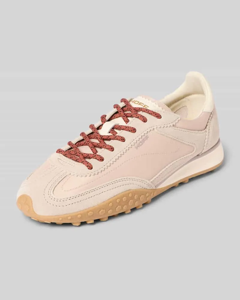 HOFF Sneaker aus Leder-Mix mit Logo-Detail Modell 'Bridge Beige