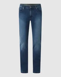 Christian Berg Straight Fit Jeans mit Brand-Detail Royal