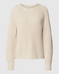 Marc O'Polo Strickpullover mit Strukturmuster Beige