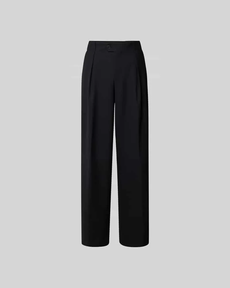 Closed Stoffhose mit Bundfalten Black