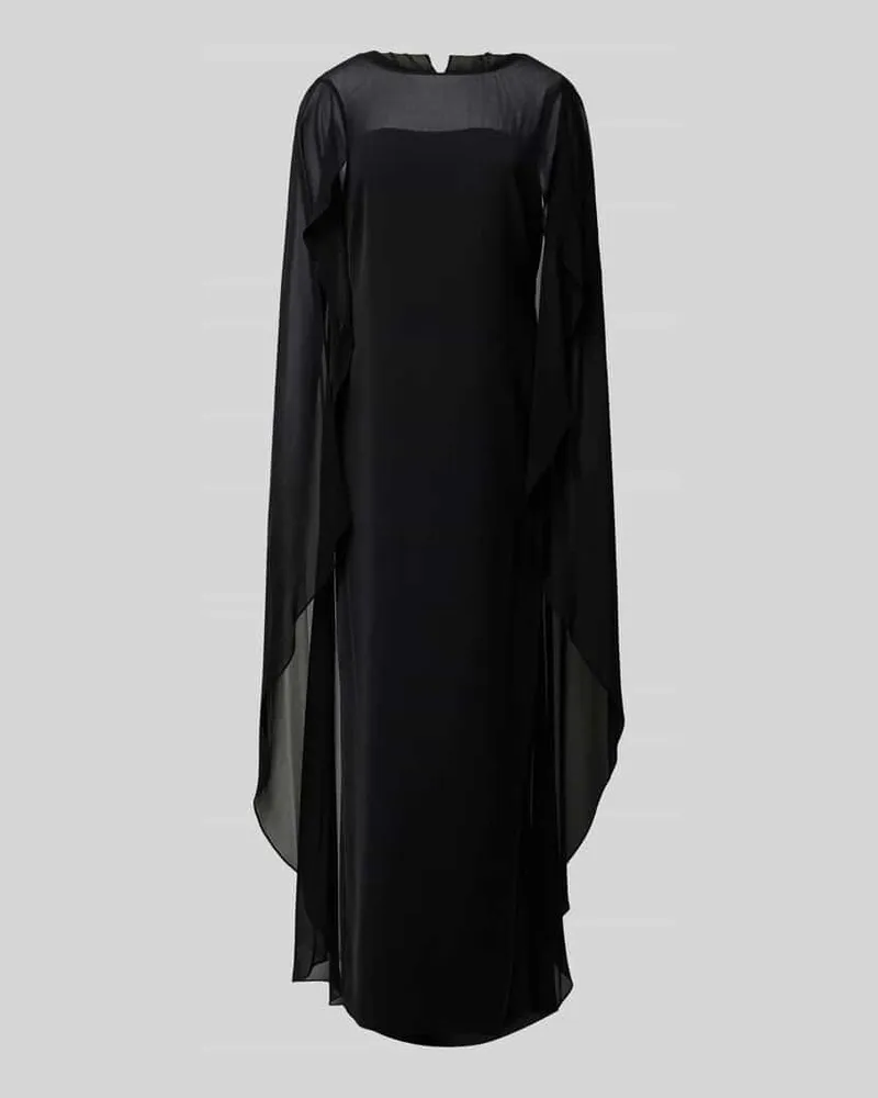 Ralph Lauren Maxikleid mit U-Boot-Ausschnitt Modell 'LAVAT Black