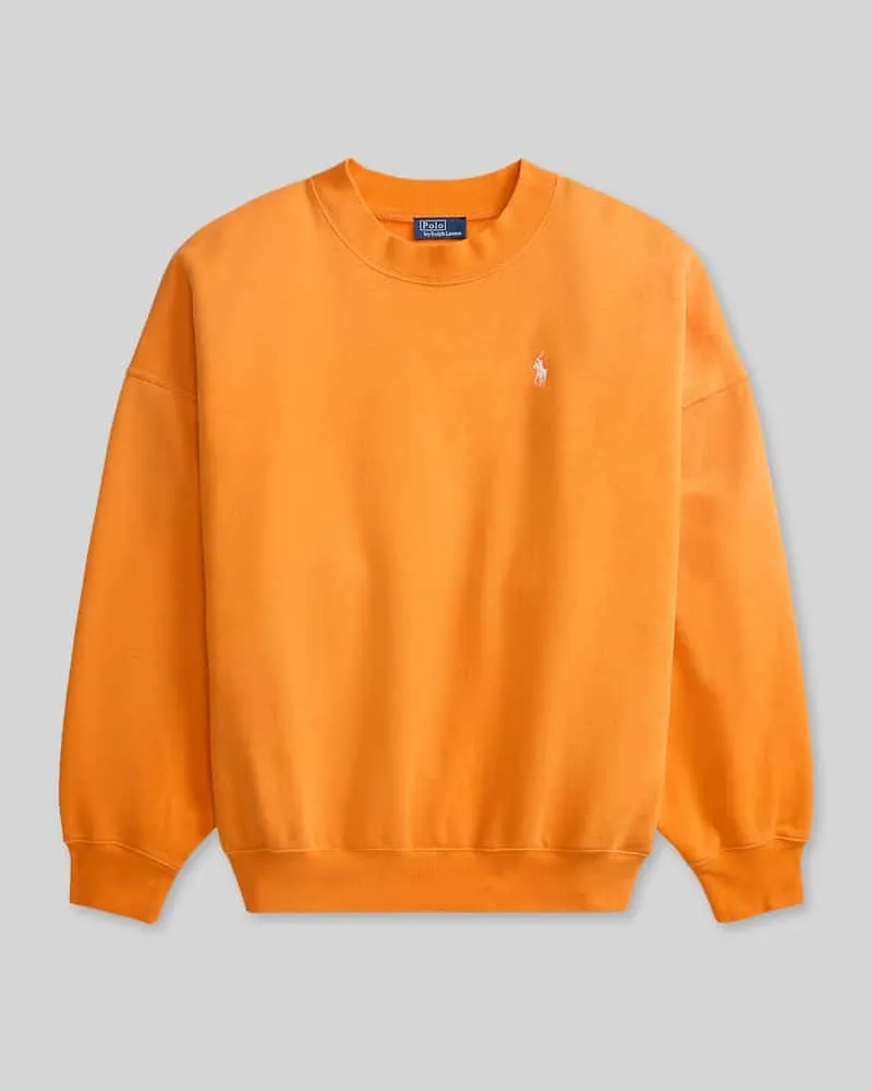 Ralph Lauren Oversized Sweatshirt aus Baumwoll-Mix Orange