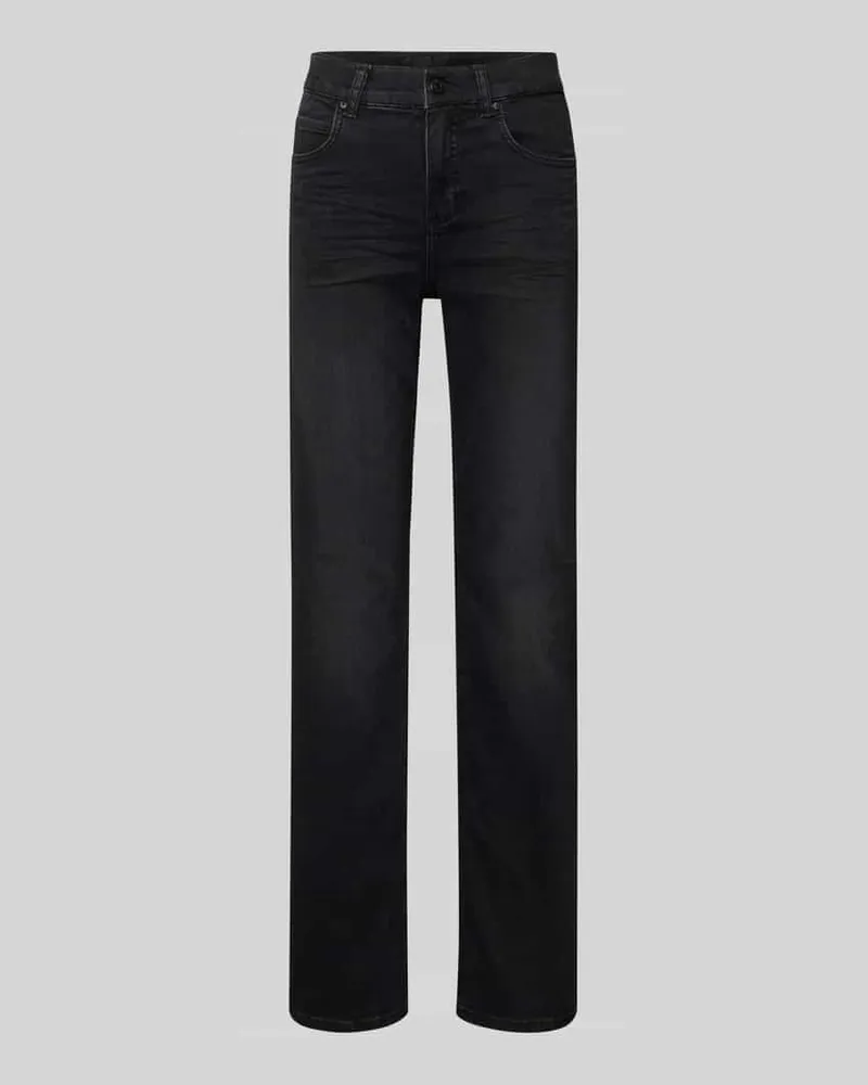 ANGELS  Wide Leg Jeans im 5-Pocket-Design Modell 'LARA Anthrazit