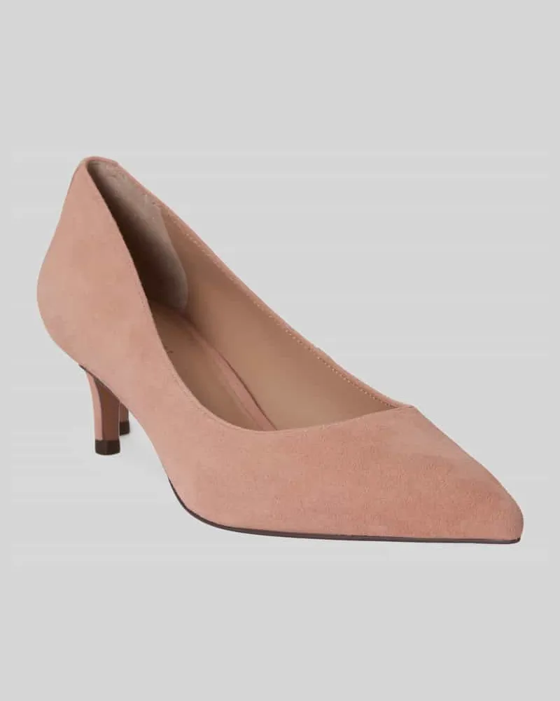 Ralph Lauren Pumps aus echtem Veloursleder Rose