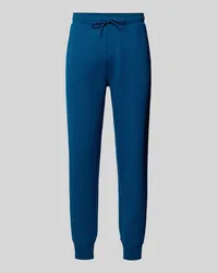 HUGO BOSS Regular Fit Sweatpants mit Gesäßtasche Modell 'Hadiko Petrol