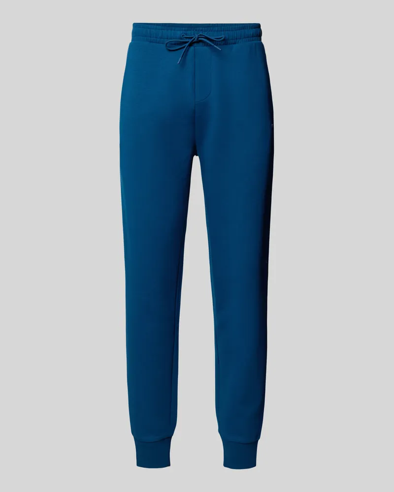 HUGO BOSS Regular Fit Sweatpants mit Gesäßtasche Modell 'Hadiko Petrol