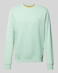 HUGO BOSS Sweatshirt mit Label-Patch Modell 'Westart Hellgruen