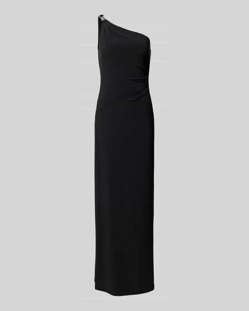Ralph Lauren Abendkleid mit One-Shoulder-Träger Modell 'BELINA Black