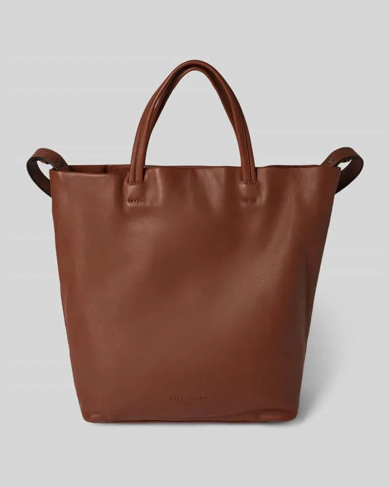 Liebeskind Lederhandtasche mit Label-Detail Modell 'Hera Cognac