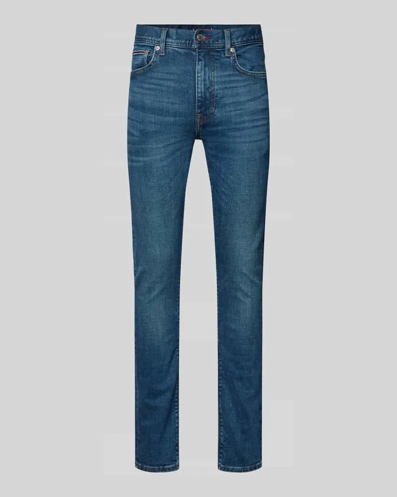 Tommy Hilfiger Slim Fit Jeans im 5-Pocket-Design Modell 'BLEECKER Blau