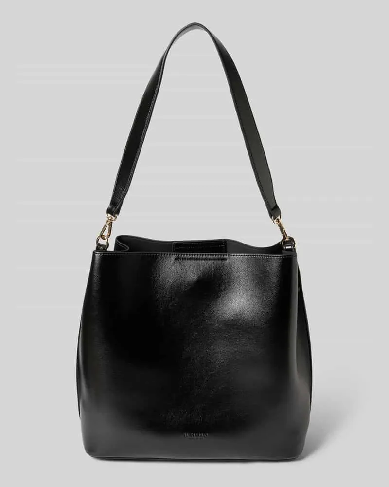 SEIDENFELT Handtasche mit Schulterriemen Modell 'ALUNDA HOBO Black
