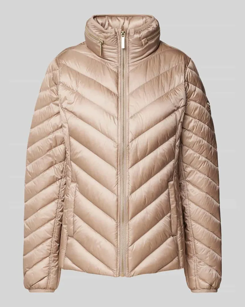 Michael Kors Steppjacke mit Stehkragen Beige