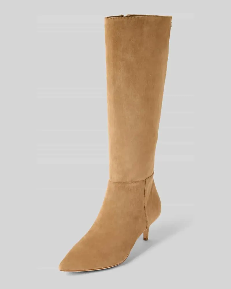 Ralph Lauren Stiefel aus echtem Leder mit Pfennig-Absatz Modell 'Mckay Sand