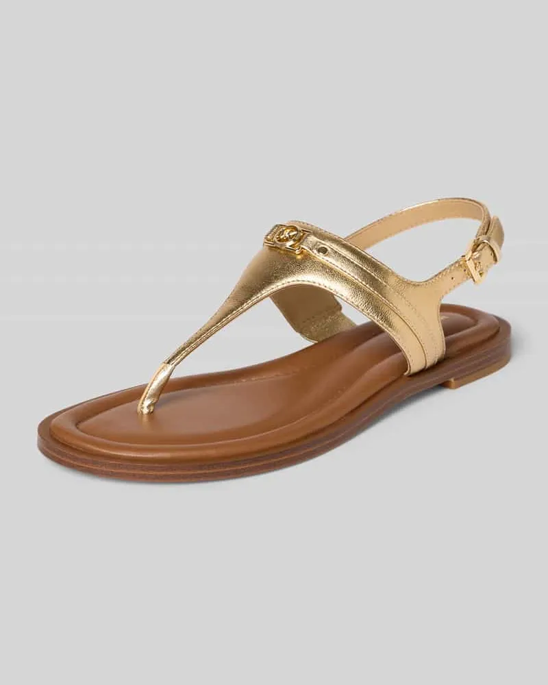 Michael Kors Zehentrenner mit Fesselriemen Modell 'MANDY Gold