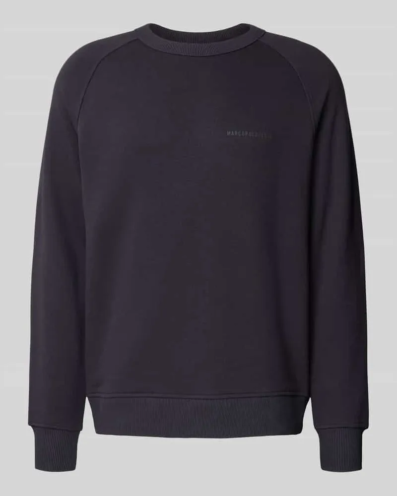 Marc O'Polo Relaxed Fit Sweatshirt aus reiner Baumwolle Marine