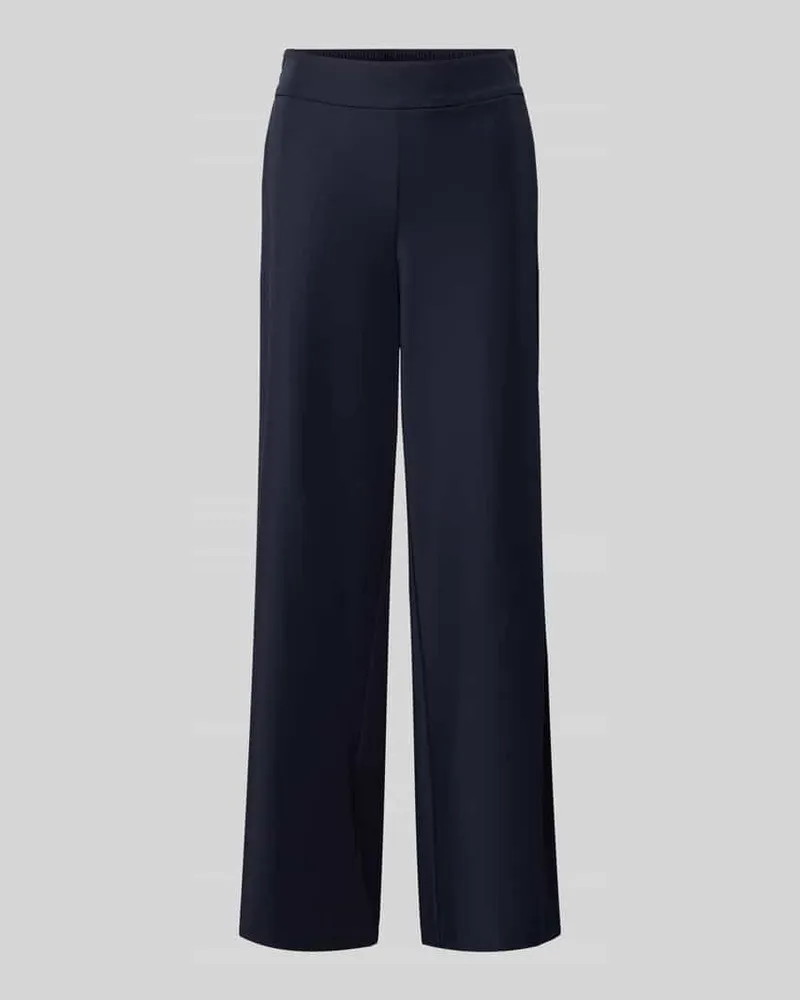 COMMA Stoffhose mit elastischem Bund Dunkelblau