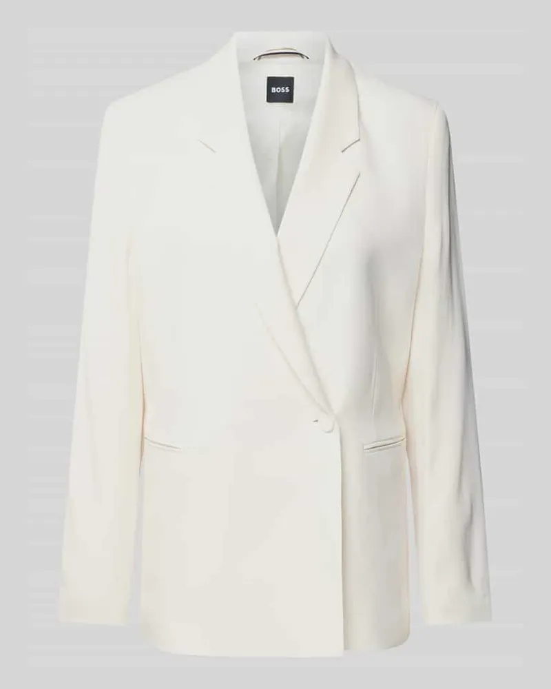 HUGO BOSS Blazer mit Paspeltaschen Modell 'Jozera Offwhite