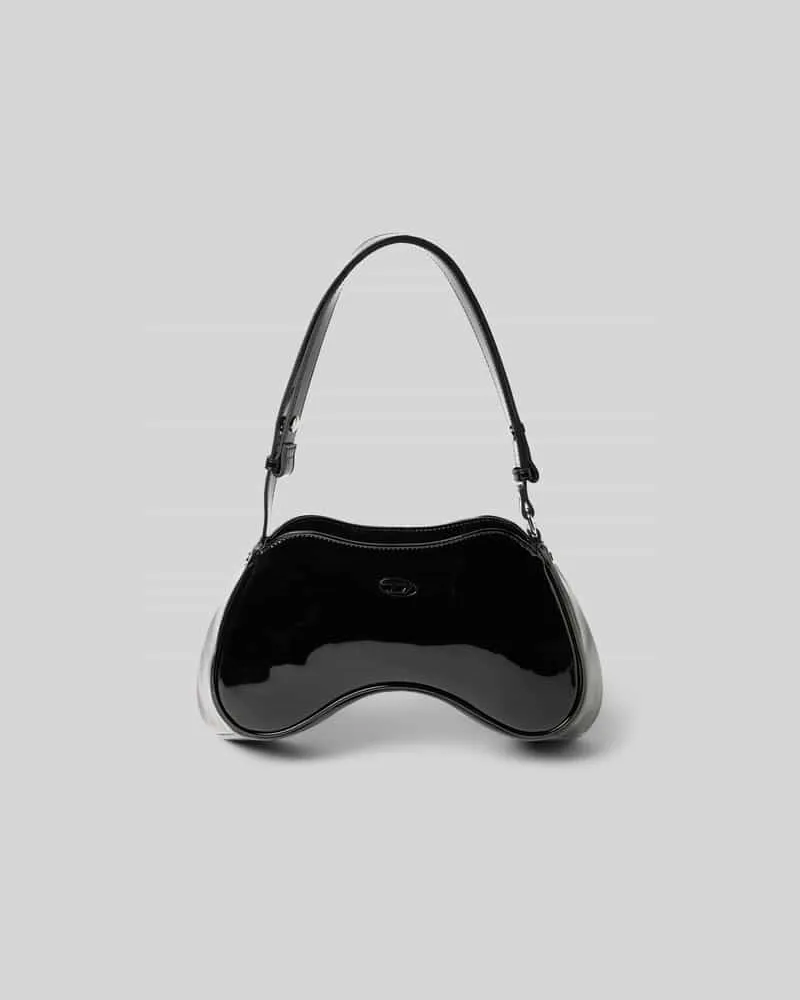 Diesel Shoulder Bag mit Logo-Detail Black