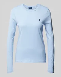 Ralph Lauren Longsleeve mit Label-Stitching Bleu