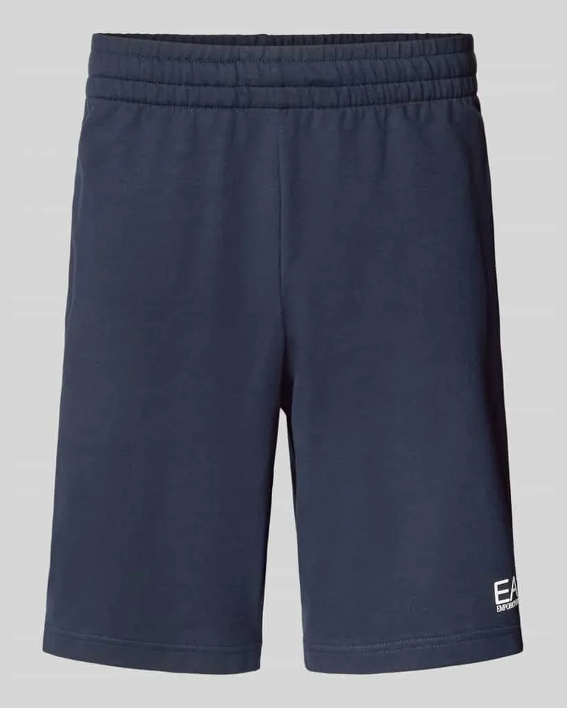 EA7 Shorts mit elastischem Bund Dunkelblau