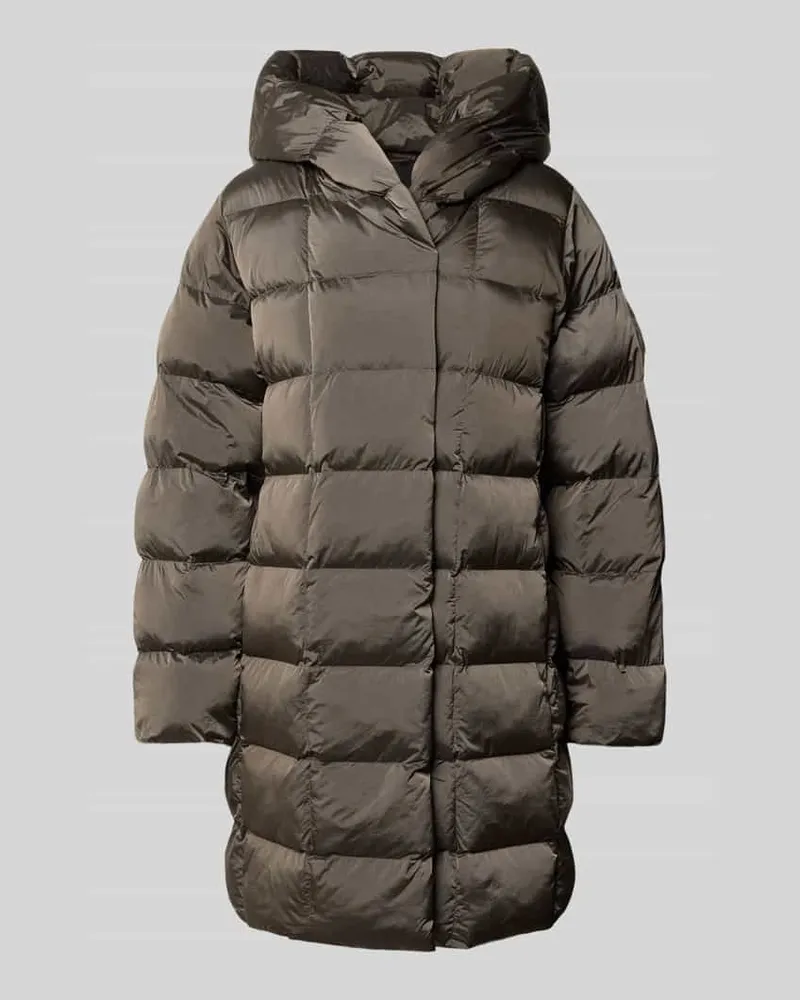 Calvin Klein Schimmernder Steppmantel mit Kapuze Beige