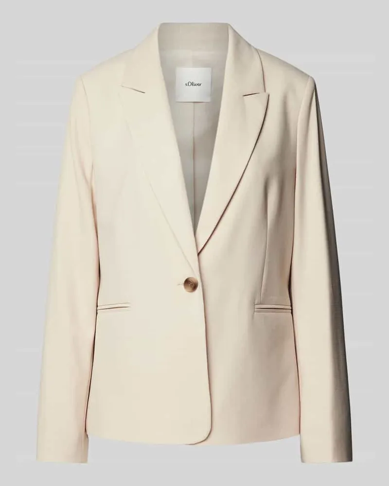 S.Oliver Blazer mit Reverskragen Sand