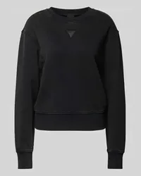 Guess Sweatshirt mit Strasssteinbesatz Modell 'BIG Black