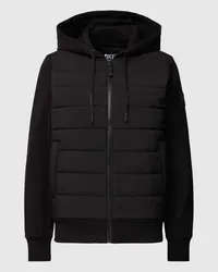 DKNY Sweatjacke mit Stepp-Besatz Black