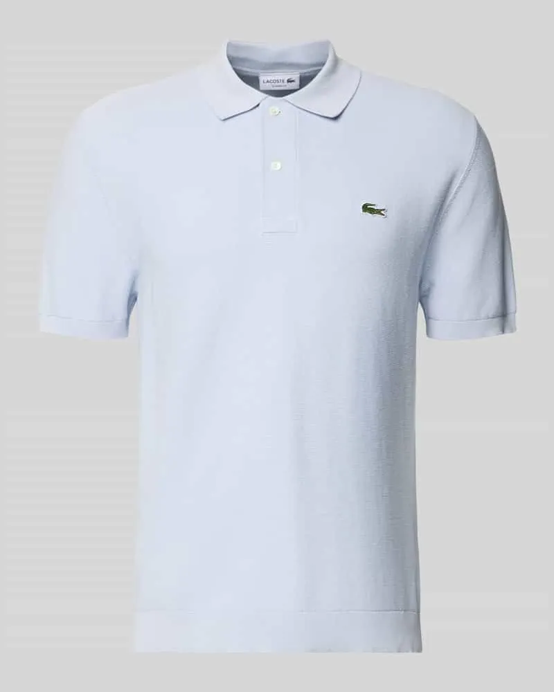 Lacoste Regular Fit Poloshirt aus reiner Baumwolle Hellblau