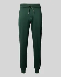 HUGO BOSS Tapered Fit Sweatpants mit Tunnelzug Gruen