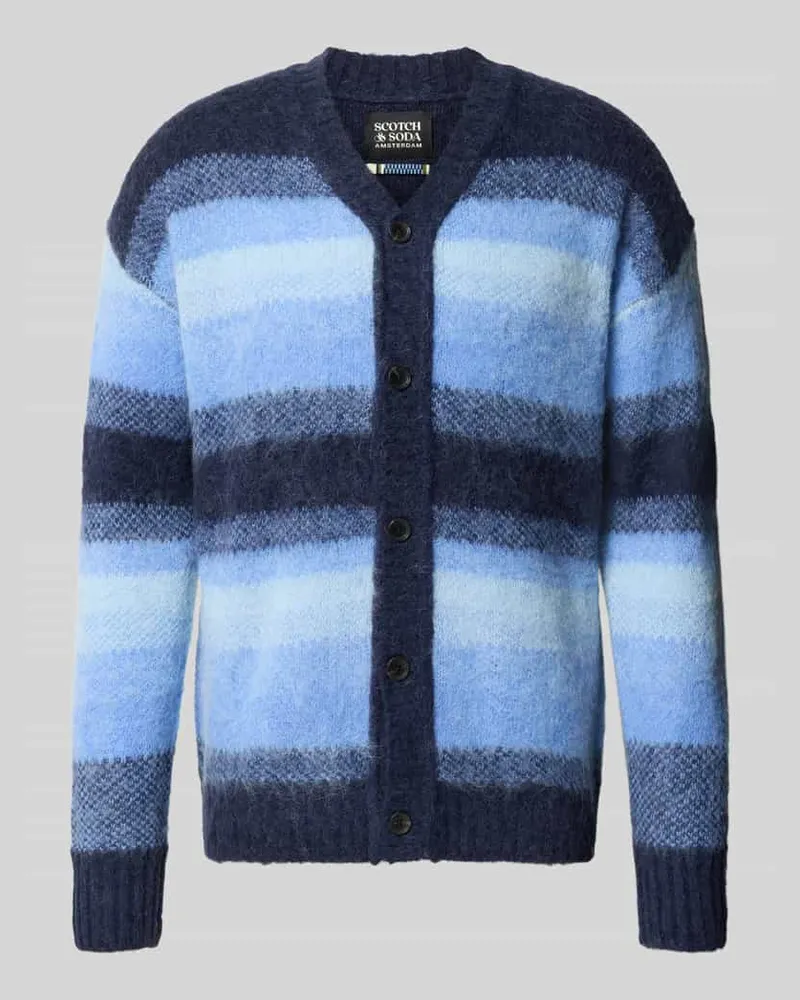 Scotch&Soda Strickjacke mit V-Ausschnitt Marine