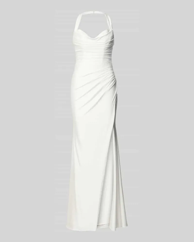 LUXUAR Brautkleid mit Raffungen Offwhite
