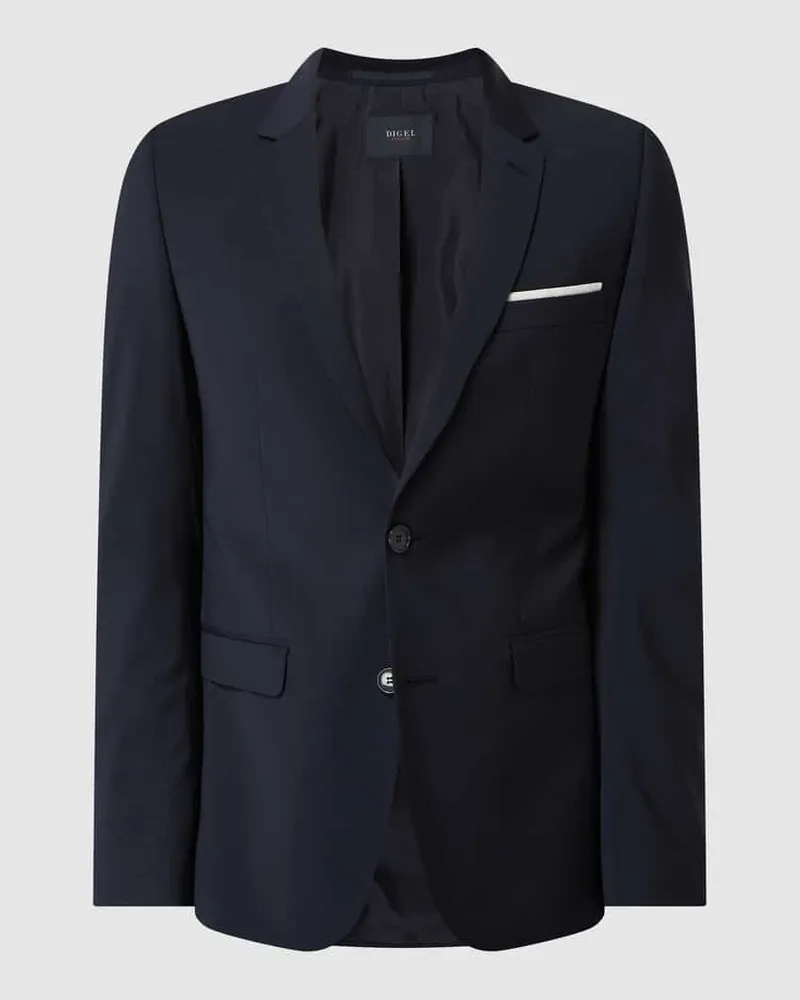 Digel Extra Slim Fit 2-Knopf-Sakko mit Stretch-Anteil Modell 'Nate Marine