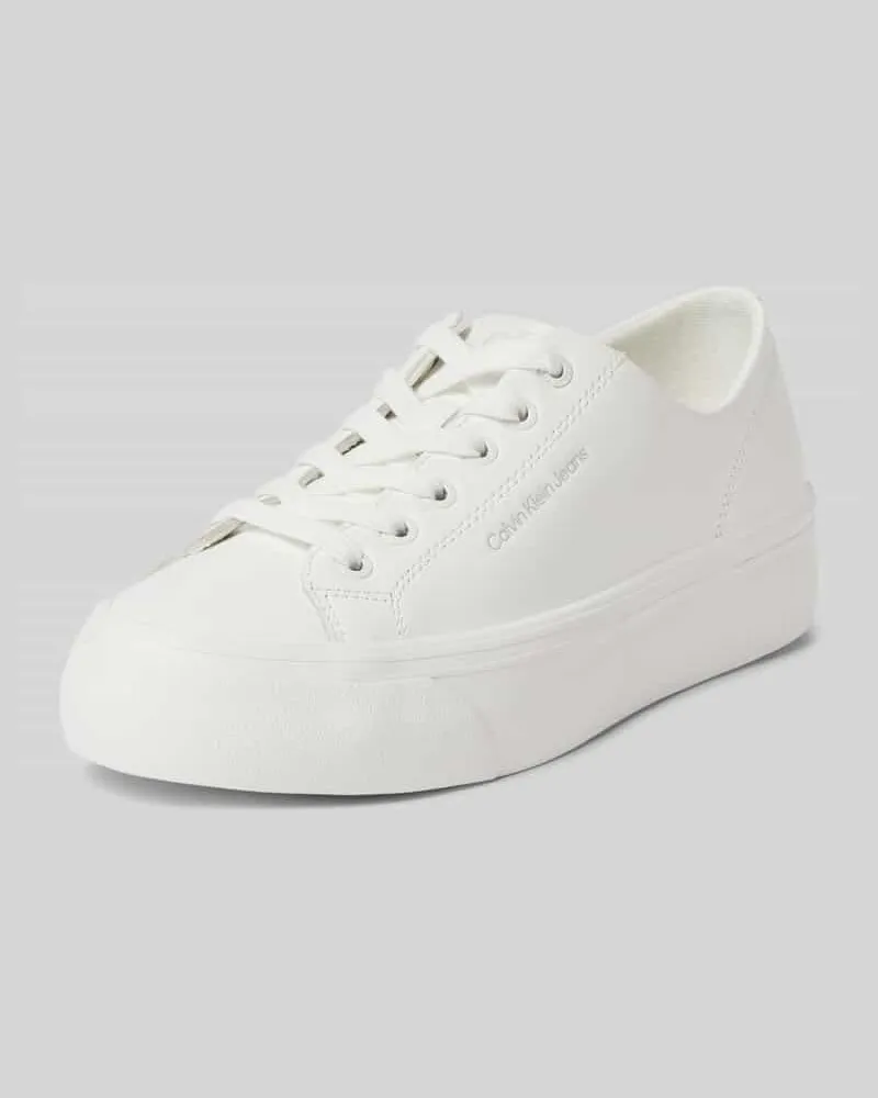 Calvin Klein Sneaker mit Label-Print Modell 'VULC Weiss