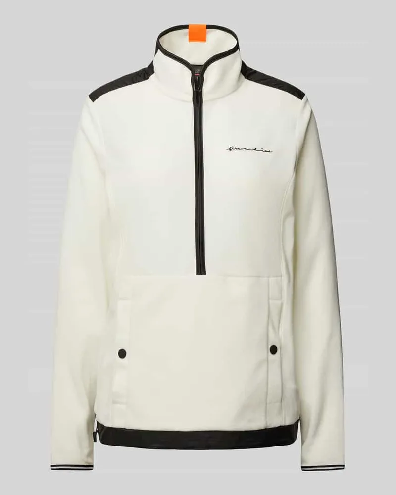 Bogner Fleecepullover mit Stehkragen Modell 'CADDY Weiss