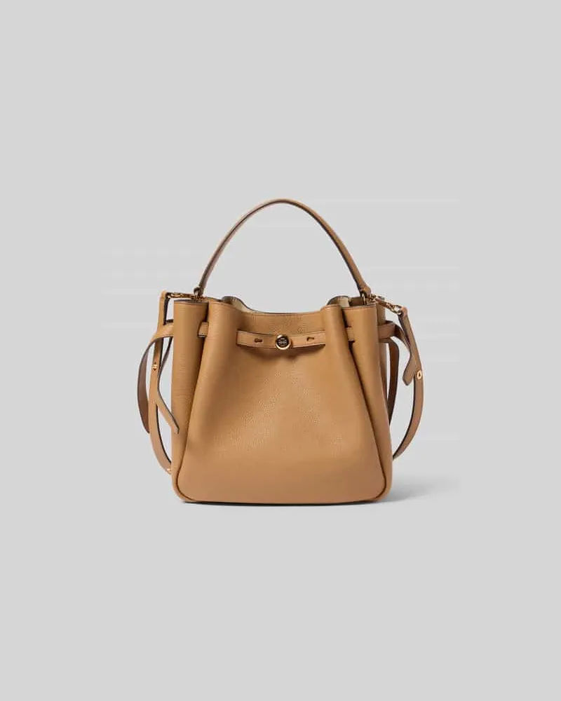 Tory Burch Bucket Bag mit Logo-Detail Camel