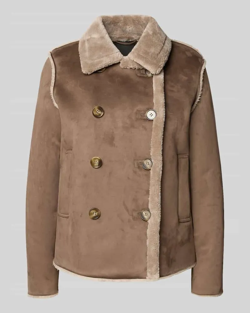 Fuchs Schmitt Jacke mit Umlegekragen Taupe