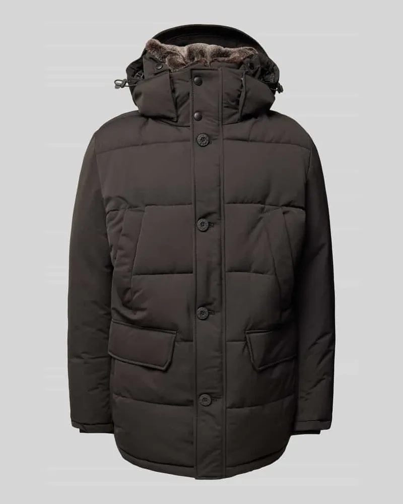 Strellson Steppjacke mit Kapuze Black