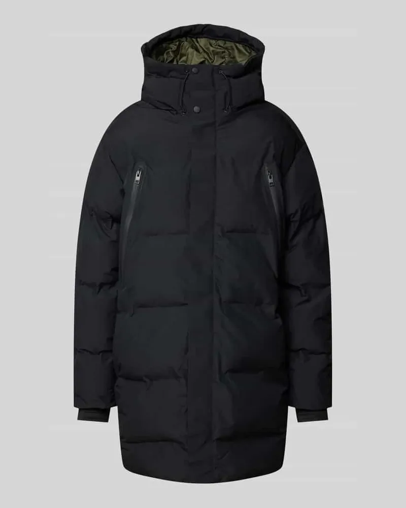 Jack & Jones Steppmantel mit Kapuze Modell 'ALPHA Black